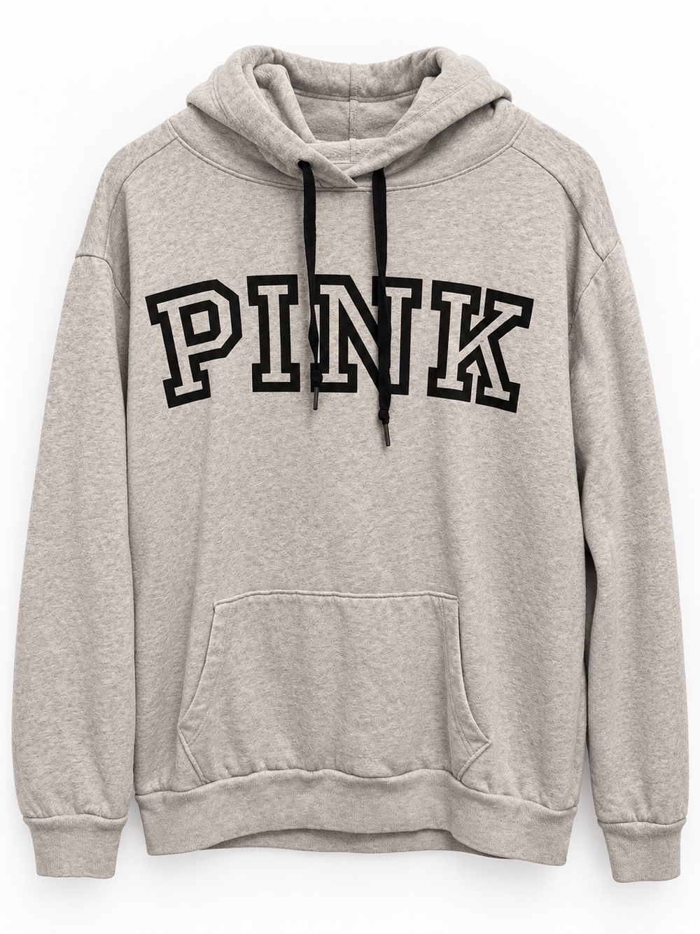 PINK Victoria's Secret Gray Logo Hoodie Sweatshirt